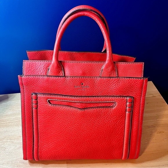 kate spade Handbags - Kate Spade New York Claremont Drive Marcella Leather Tote Red ❤️🔥❤️🔥